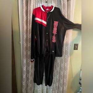 Champion Authentic Game issued northern Illinois Warm up suit #42 top XXL pantXL